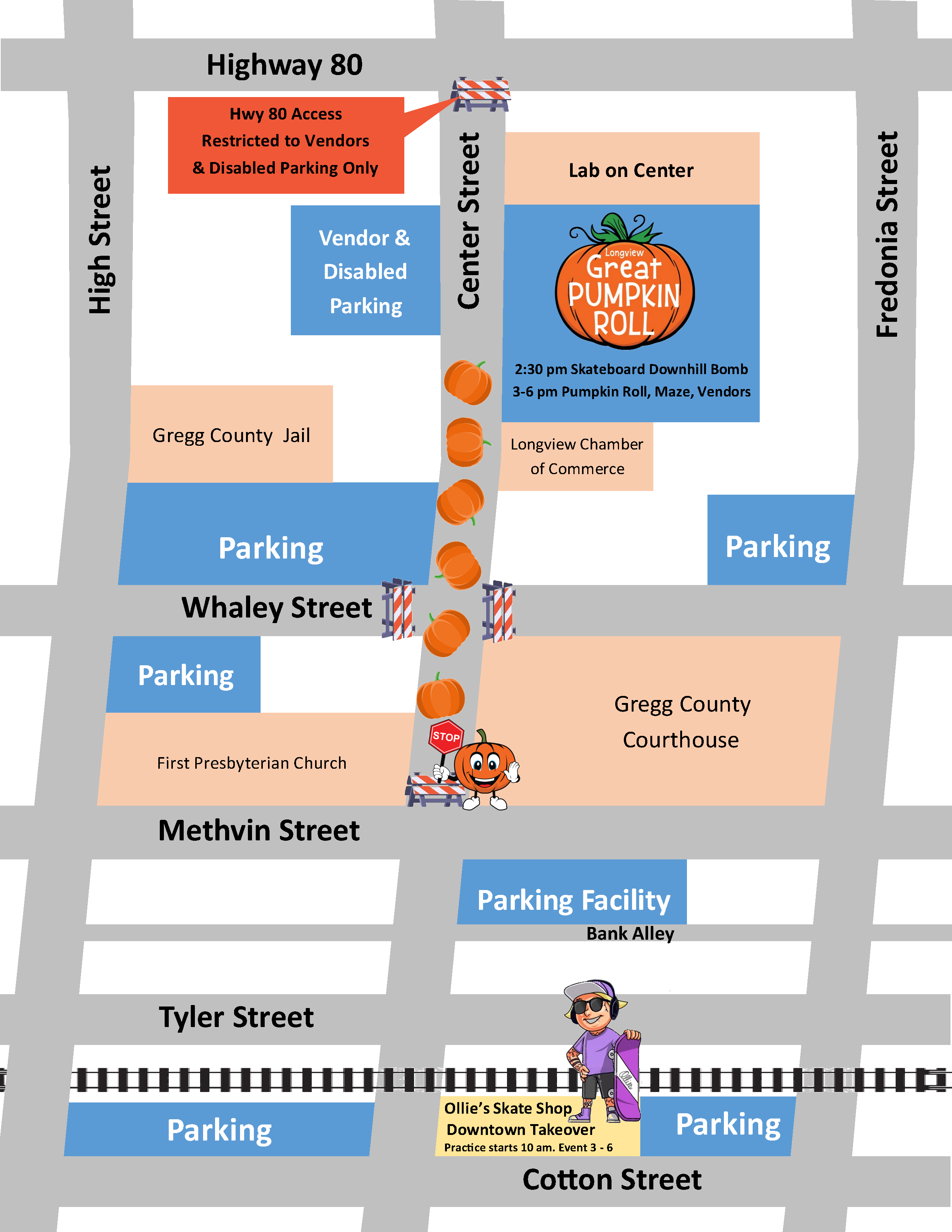 Pumpkin Roll Overview Map