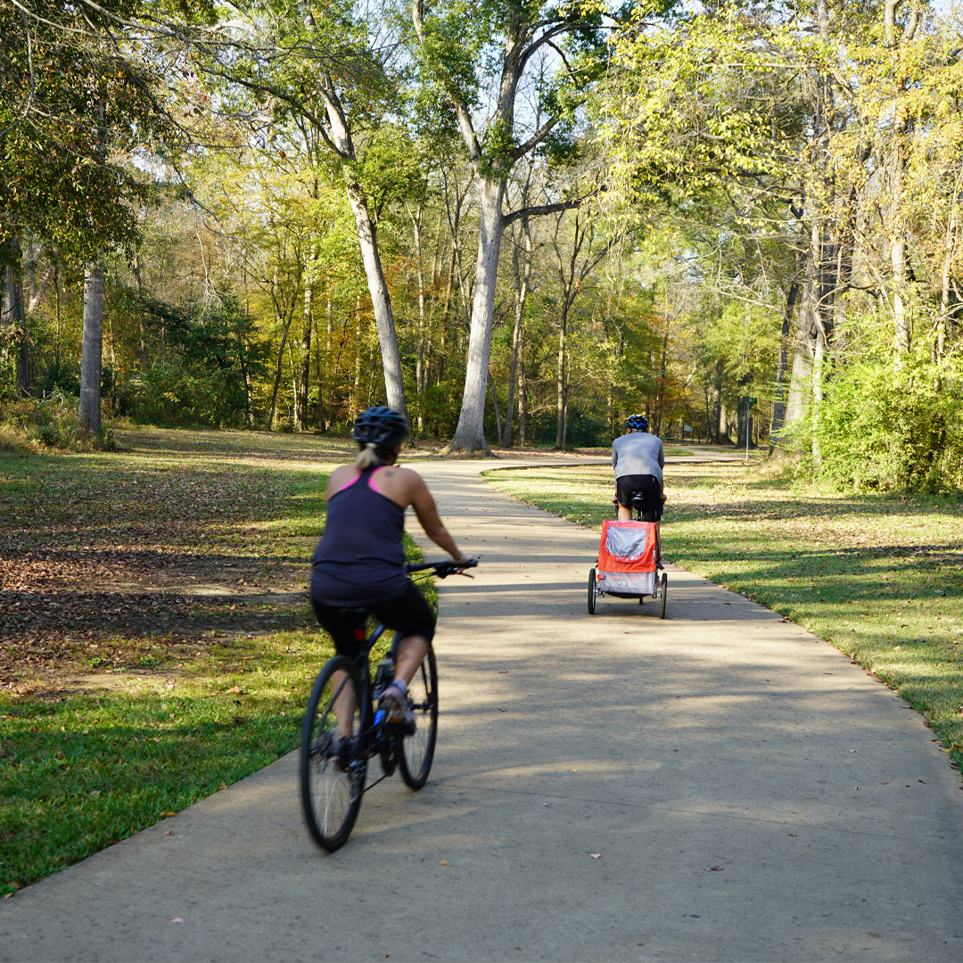 Photo of walkers on trail